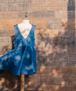 小v肩扣洋裝-訂製 牛3