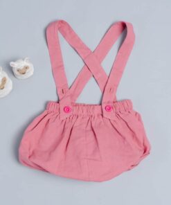 燈籠吊帶短褲-訂製 棉麻28