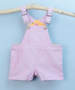 包屁吊帶(短)褲-訂製 粉濱