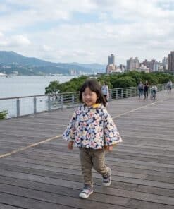 抗風防雨雙面斗篷-訂製 花79vs黃色防水