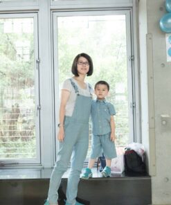 大人吊帶長褲-淺牛系列