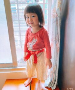 防蚊縮口寬管褲-訂製 線條1(缺料)