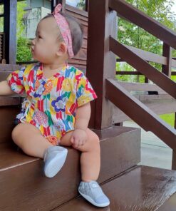 包屁-甚平紗布衣-訂製 和風18 嬰兒 包屁-衣 連身衣