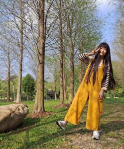 小V吊帶長褲-大人 訂製 需另外將花色放到購物車