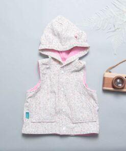 保暖連帽(雙面)背心-訂製 花60vs高厚8