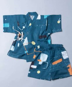 甚平和服-訂製 名17-紗(藍綠色)