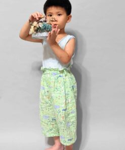 不縮口寬管長褲-訂製 動物5