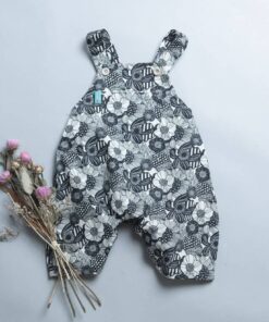 包屁鬆緊吊帶(短)褲- 現貨 花3 90cm