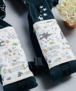 揹巾口水巾-現貨 手繪恐龍