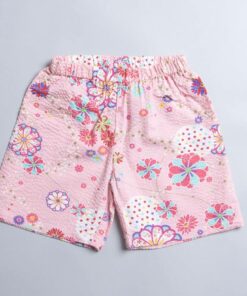 甚平短褲-"現貨" 90cm 流水繡球