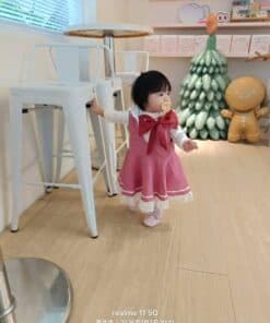 (僅洋裝)小v肩扣蓬裙洋裝-訂製 庫洛魔法使 (蝴蝶結需另購)-現貨 90cm