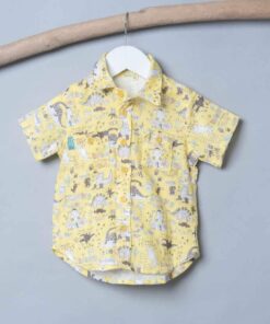 和風(短袖)襯衫-訂製 自然14-紗