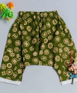 哈倫九分長褲-訂製 和風12