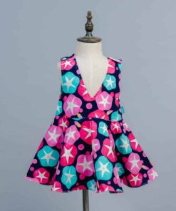 小v肩扣蓬裙洋裝-訂製 和風17