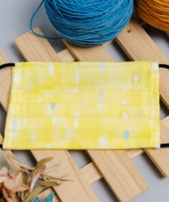 防疫紗布口罩套-黃色小雨(加價購折抵50元)