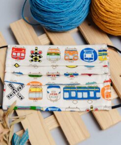 防疫紗布口罩套-火車嘟嘟(非紗布)(加價購折抵50元)