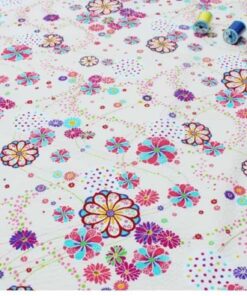 和風6(柔抗皺)-流水繡球(白)