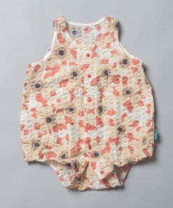 無袖包屁衣-訂製 花71