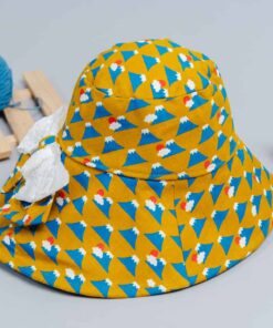 帽圍可調塑型蝴蝶結漁夫帽-現貨-和風4 L(60-62)