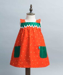 A-Line平口洋裝-訂製 西瓜草莓