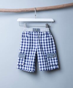 跳跳短褲-現貨 經典方格
