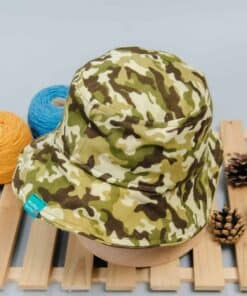 帽圍可調塑型漁夫帽-現貨-迷彩1-紗 50cm(0-3y)