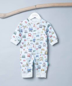 包屁連身衣(長袖)-現貨 80cm 公務車交通號誌