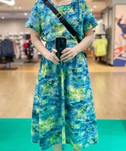 甜薄荷縮腰洋裝-訂製 需將花色放置購物車