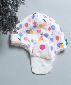 遮耳飛行帽(毛料)-訂製 動物17-紗vs雪花毛