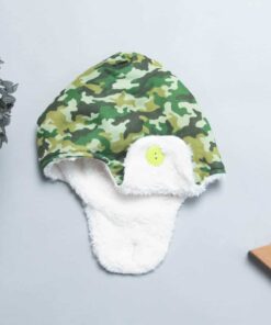 遮耳飛行帽-"現貨" 52cm 綠迷彩