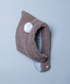 脖圍精靈帽-現貨 咖啡雄 52cm