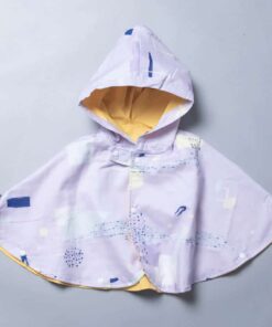 抗風防雨雙面斗篷-訂製 名14vs黃色防水