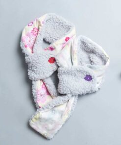 保暖防寒鈕釦圍巾-現貨 水滴貓咪(右)