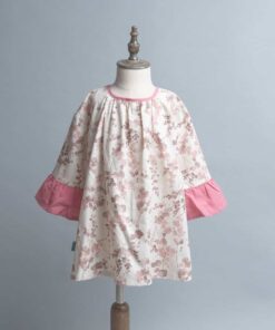 維尼斯公主長袖洋裝 訂製 花55vs棉麻28