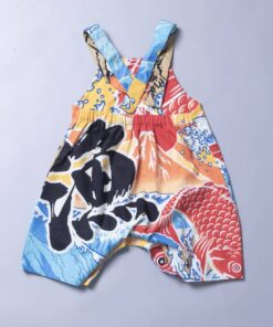 包屁鬆緊吊帶(短)褲- 和風11