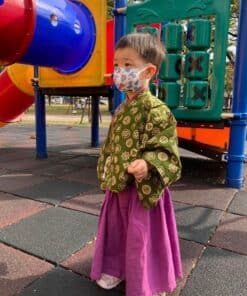 淺草振袖和服-訂製 和風12vs深紫