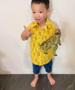 和風(短袖)襯衫-訂製 幾何1(缺料)