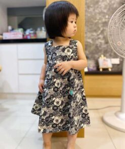 A-Line平口洋裝-訂製 花3