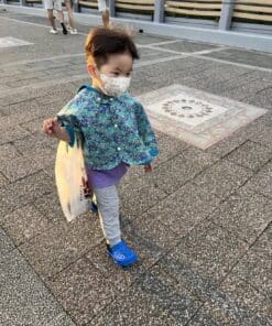 抗風防雨雙面斗篷-現貨 和風25 90-100cm