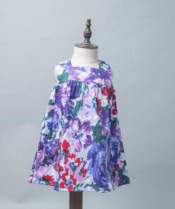 A-Line平口洋裝-訂製 花52