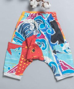 哈倫九分長褲-訂製 和風11