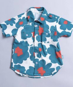 和風(短袖)襯衫-訂製 花46
