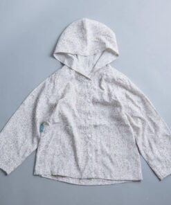 戴帽-防曬外套-訂製(四合釦) 花60-歐洲布料