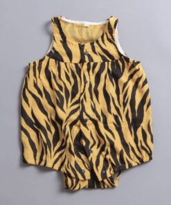 無袖包屁衣-訂製 動物28-紗