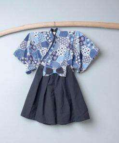 淺草振袖和服-訂製 和風47vs黑色棉麻