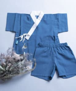 甚平和服-訂製 和風15-(領邊配米白)