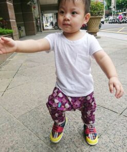 哈倫九分長褲-訂製 和風2