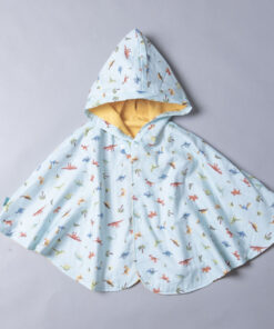 抗風防雨雙面斗篷-訂製 自然18-紗vs黃色防水