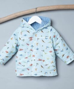 3+1保暖鋪棉外套-訂製-自然18vs藍色鋪棉