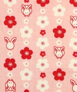 和風27(抗皺)-粉底兔兔